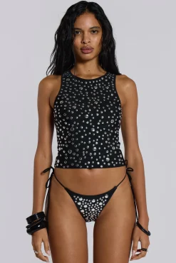 Silvra Studded Vest-Jaded London Sale