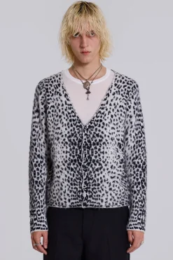 Snow Leopard Chuck Cardigan-Jaded London Outlet