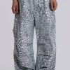 Snow Leopard Parachute Pants-Jaded London Outlet