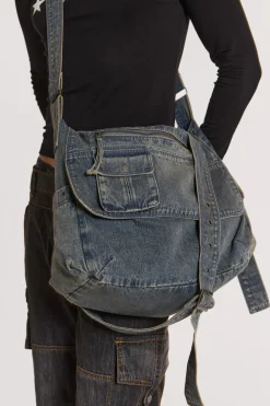 Stellar Denim Messenger Bag-Jaded London Online