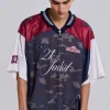 Touchdown Collar Football Shirt-Jaded London New