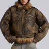 Vaca Faux Leather Jacket-Jaded London Cheap