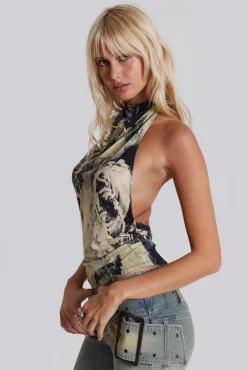 Vision Backless Halter Top-Jaded London Best