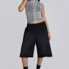 Washed Black Monster Jogger Shorts-Jaded London Clearance