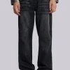 Washed Black Reed Jeans-Jaded London Outlet