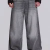 Washed Grey Colossus Jeans-Jaded London Discount