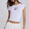 White Broderie Lulu Puffball Boxer Micro Skirt-Jaded London New