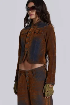 Zebe Velvet Touch Jacket-Jaded London Online