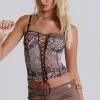 Zelda Lace Up Corset Top-Jaded London Clearance